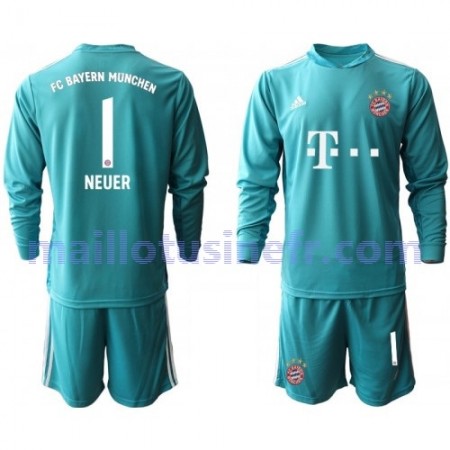 Maillot de Foot Bayern Munich Manuel Neuer 1 Gardien Domicile 2020-21 Manches Longues - Enfant